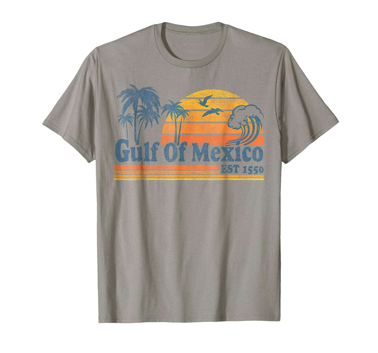 Gulf of Mexico Est 1550 Retro Vintage Beach Gulf of Mexico T-Shirt