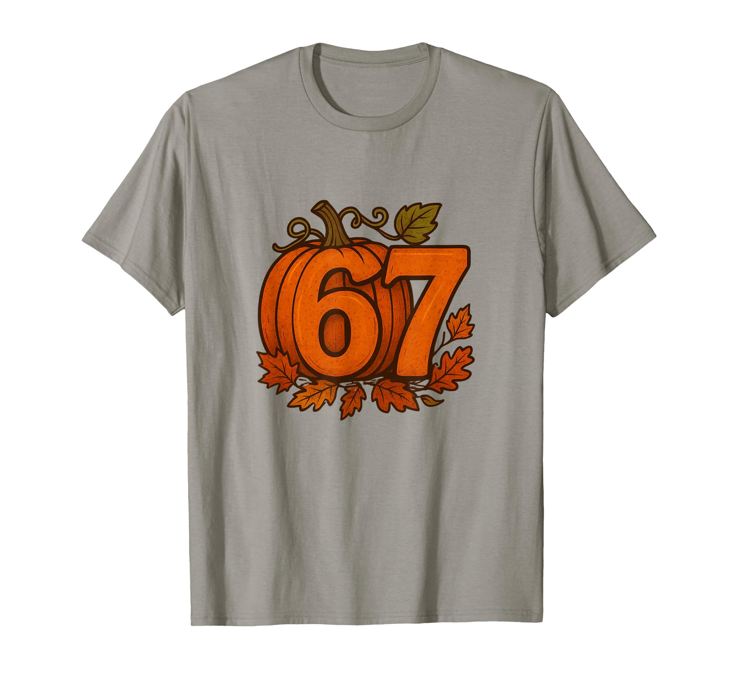 Funny Six Seven 6 7 Meme Unique Design 6 7 Pumpkin T-Shirt