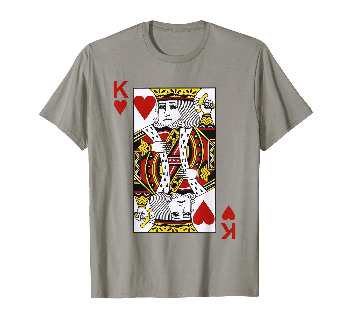 King of hearts Blackjack Cards Poker 21 K T-Shirt