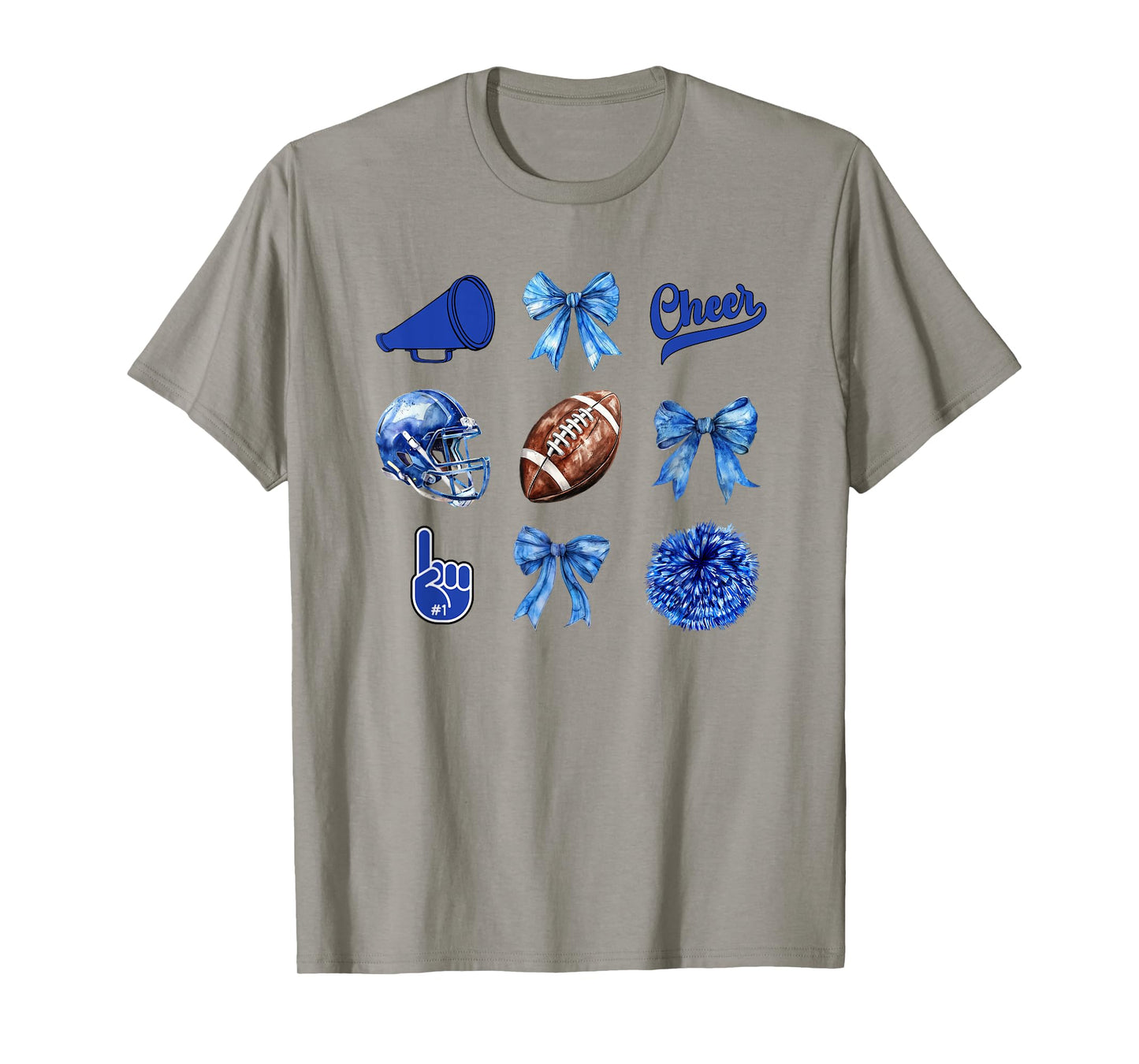Football Coquette Bow Football Mom Game Day Women Girls Kids T-Shirt
