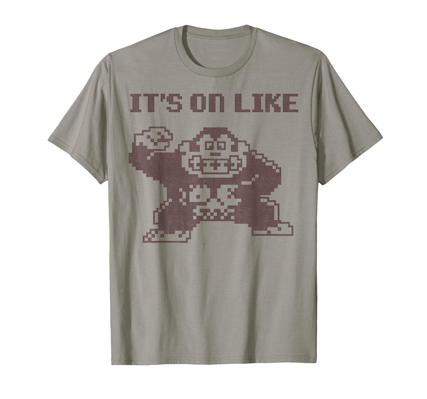 Nintendo Donkey Kong It's On Like Text Poster T-Shirt