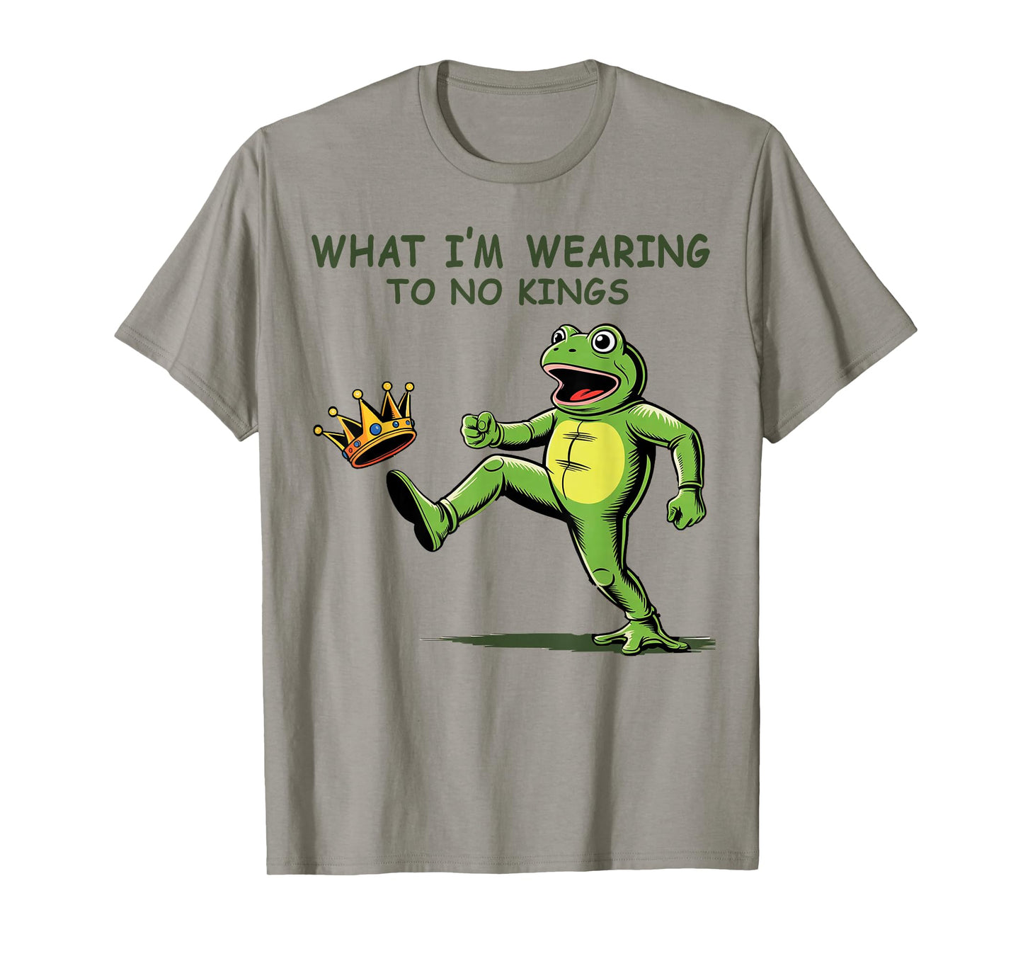 No King Frog tee Frogs Together Strong, Funny Design T-Shirt