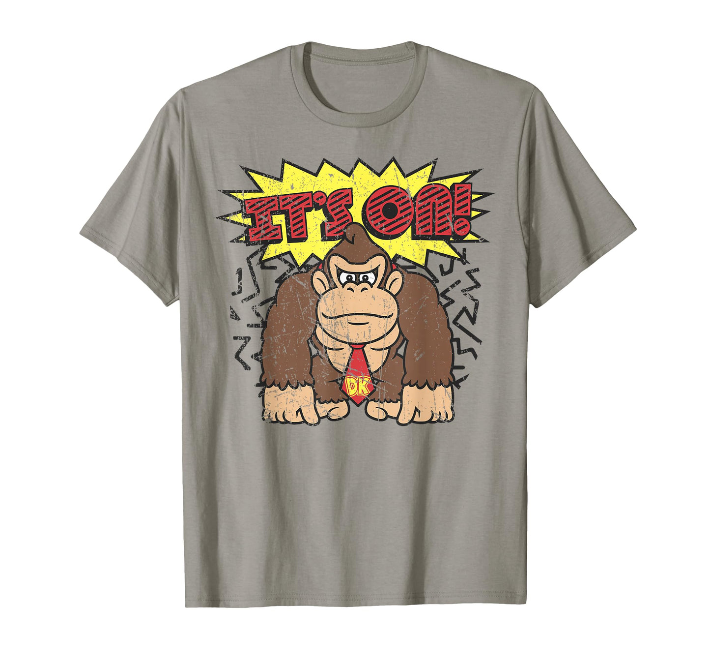 Donkey Kong It's On! Vintage Distressed Graphic T-Shirt T-Shirt