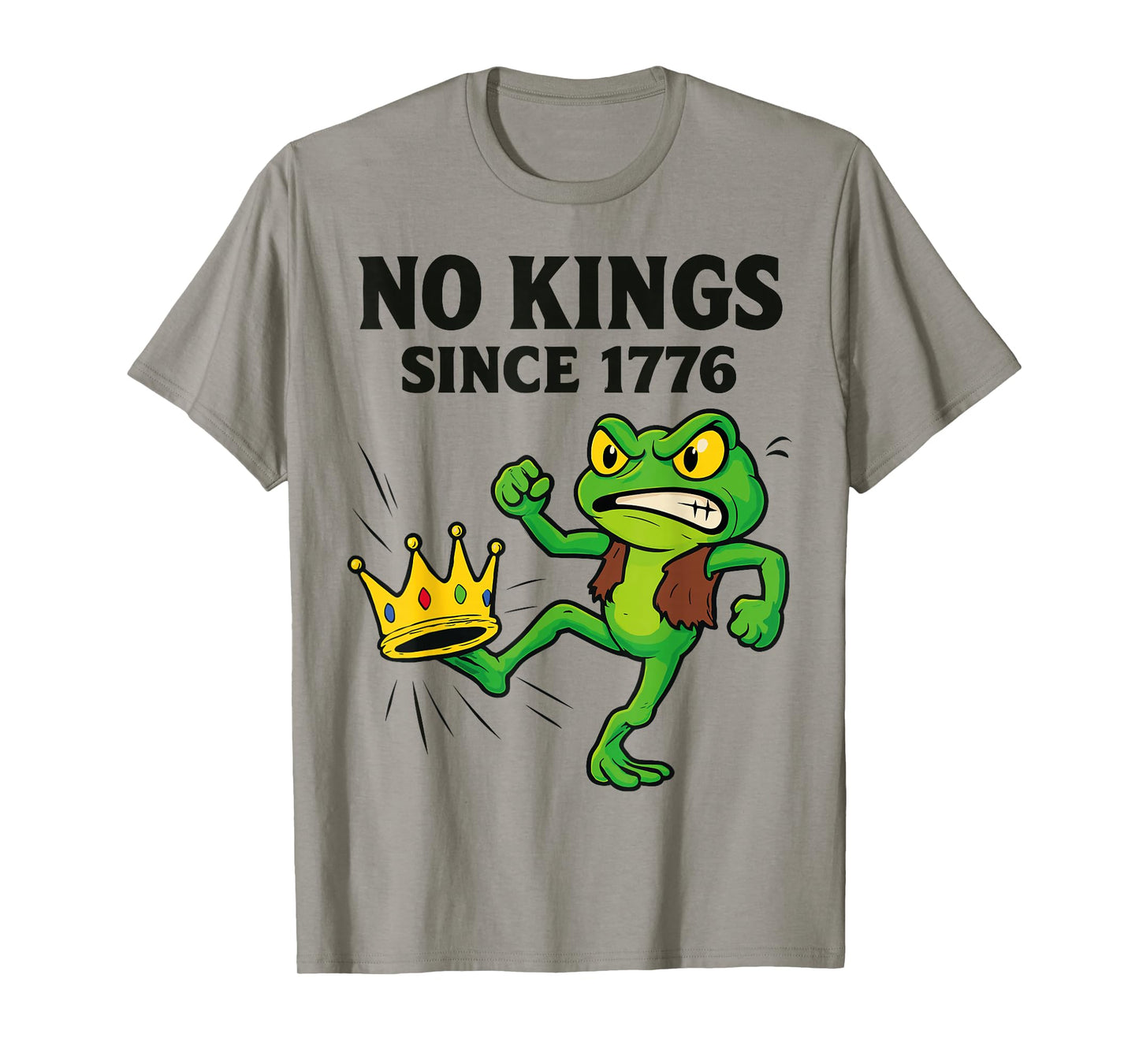 No Kings Since 1776 Funny Resist Portland Frog T-Shirt