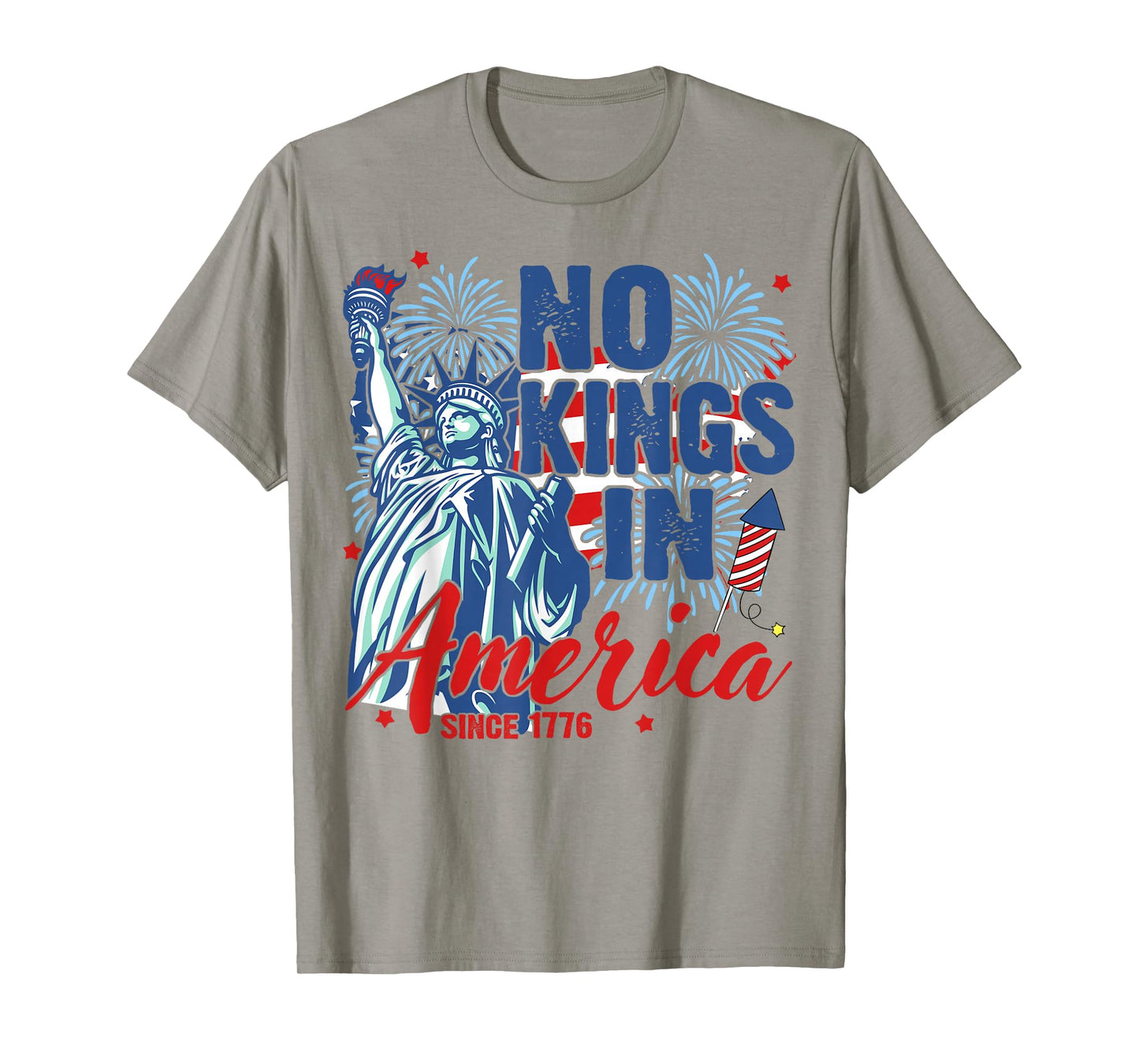 No Kings in America Since 1776 Patriotic USA Anti-Trump T-Shirt