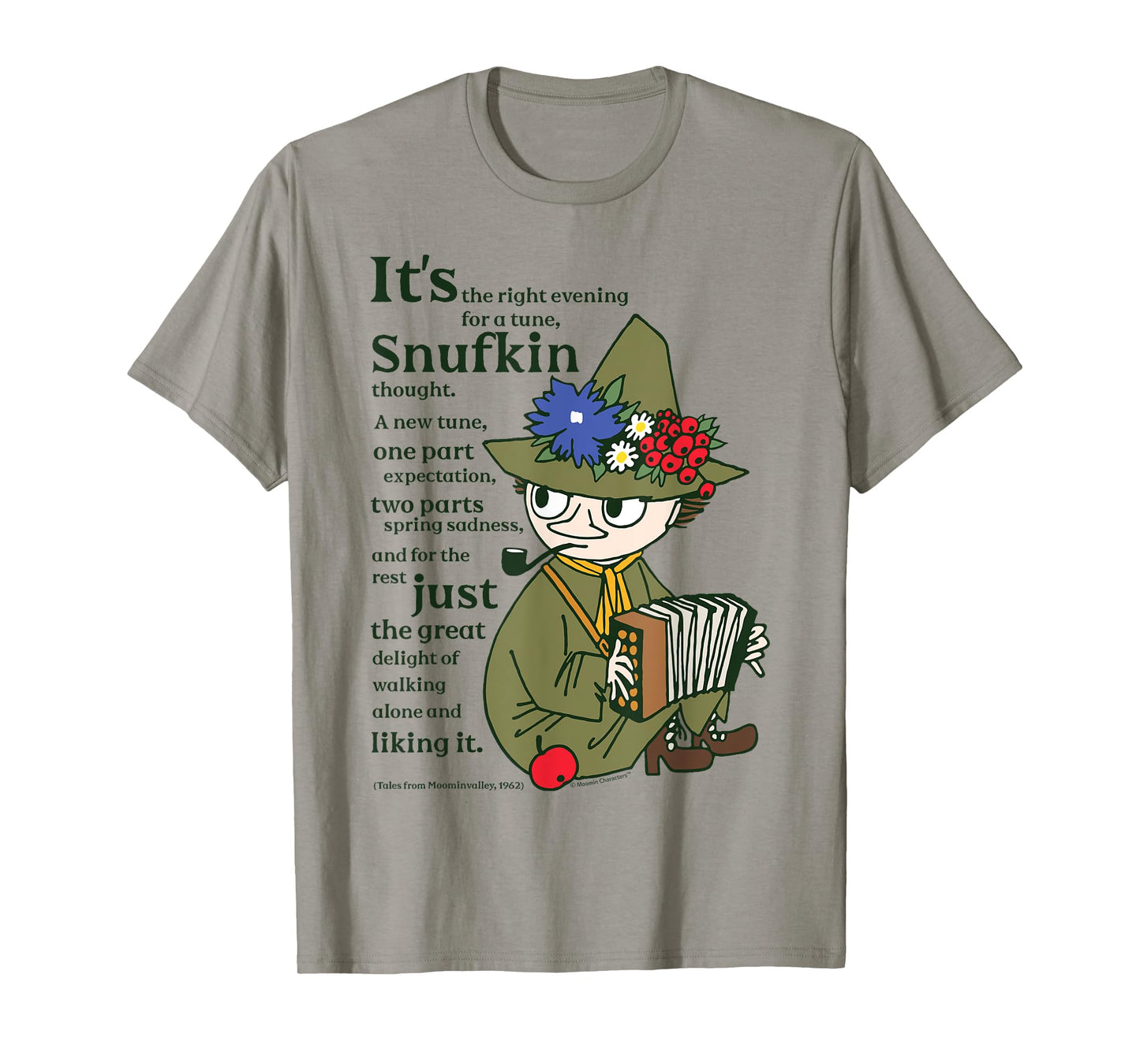 Moomin A New Tune Tales From Moominvalley Snufkin Quote T-Shirt