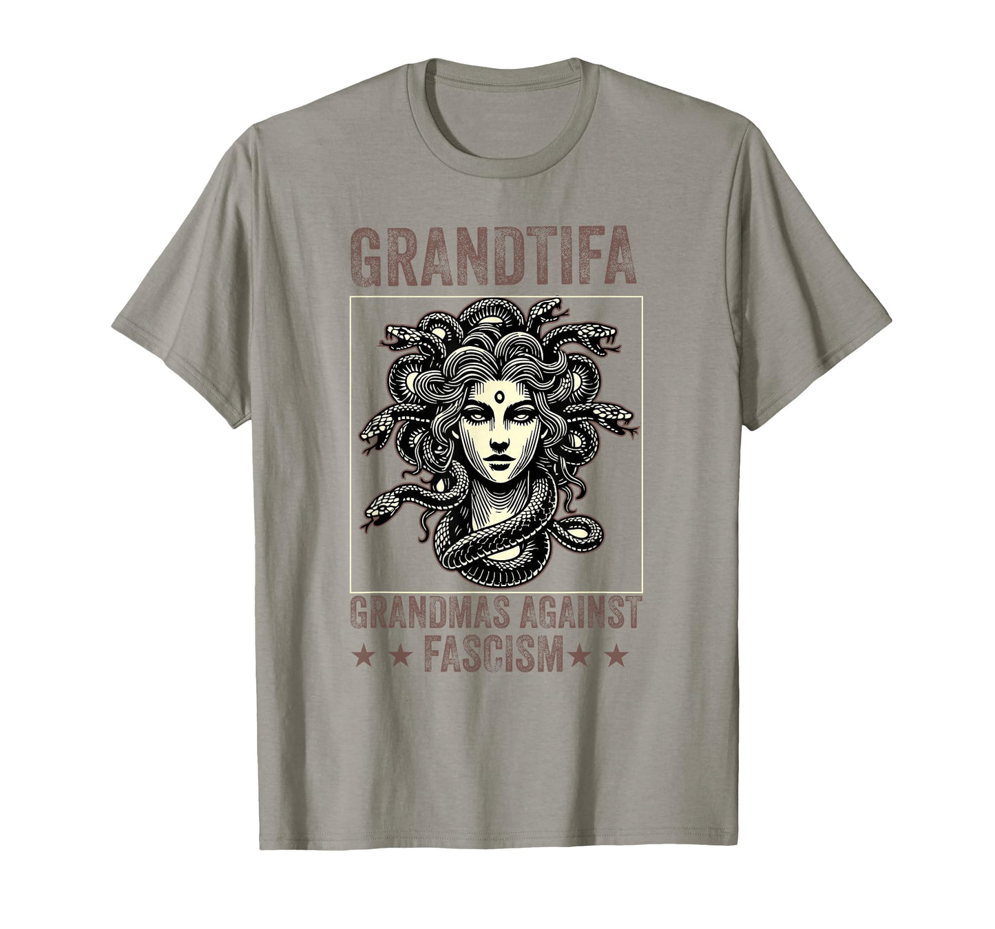 Grantifa Grandmas Against Fascism Protest Medusa Feminist T-Shirt