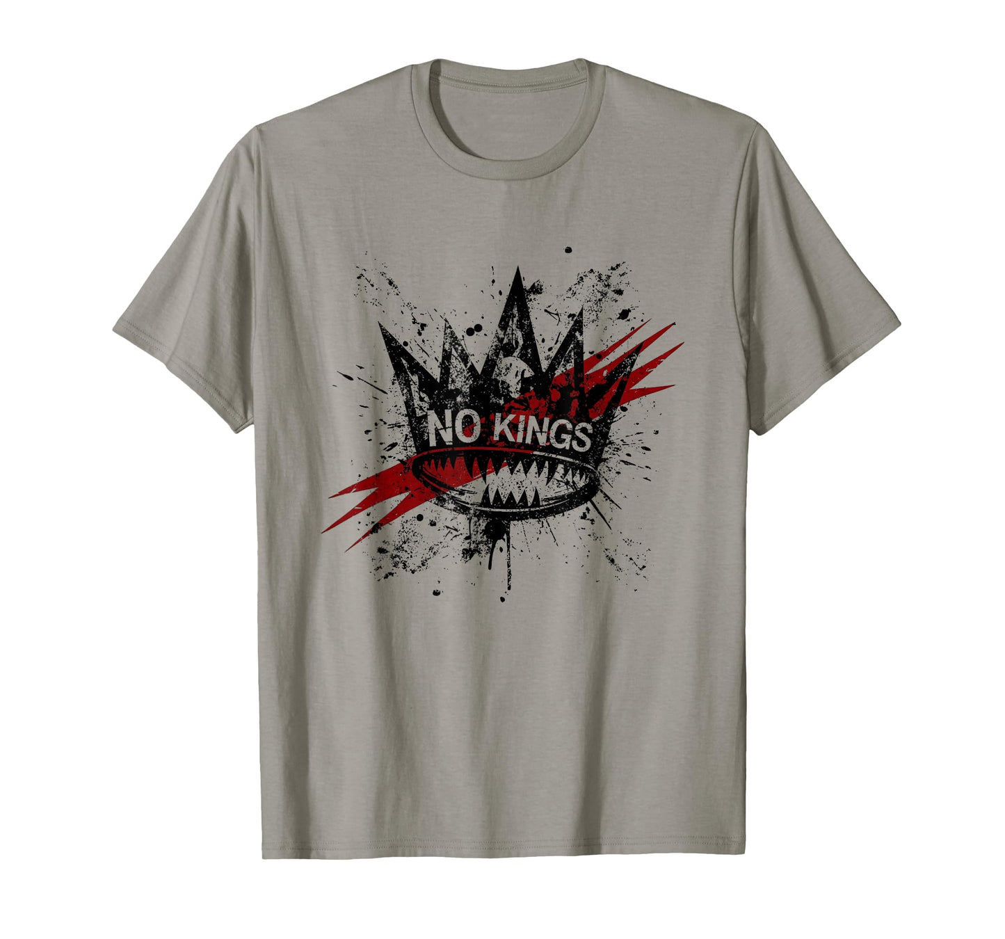 No Kings Anarchist Punk Rock Anti-Monarchy & Establishment T-Shirt