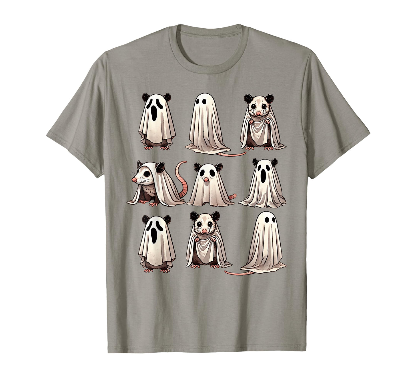 Cute Ghost Opossum Funny Halloween Outfit Costumes Opossum T-Shirt