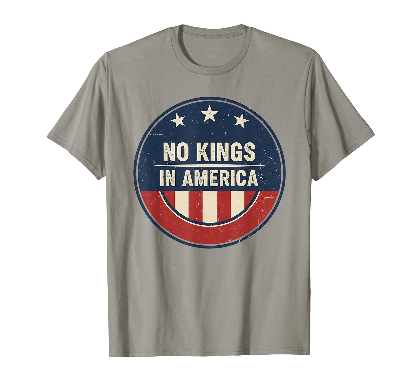 No Kings in America Vintage Patriotic No Kings Democracy T-Shirt