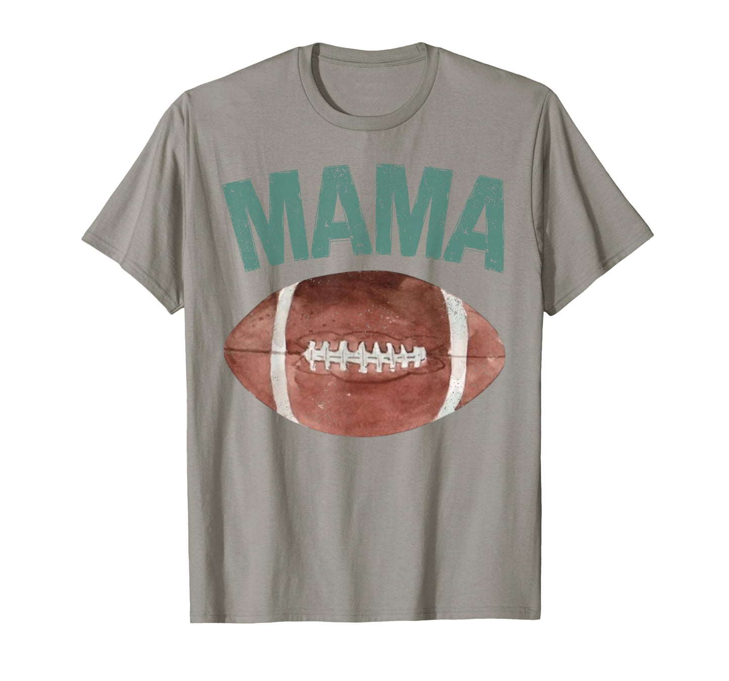 Mama of The 1 Year Old Football 1st Year Down Birthday Party T-Shirt