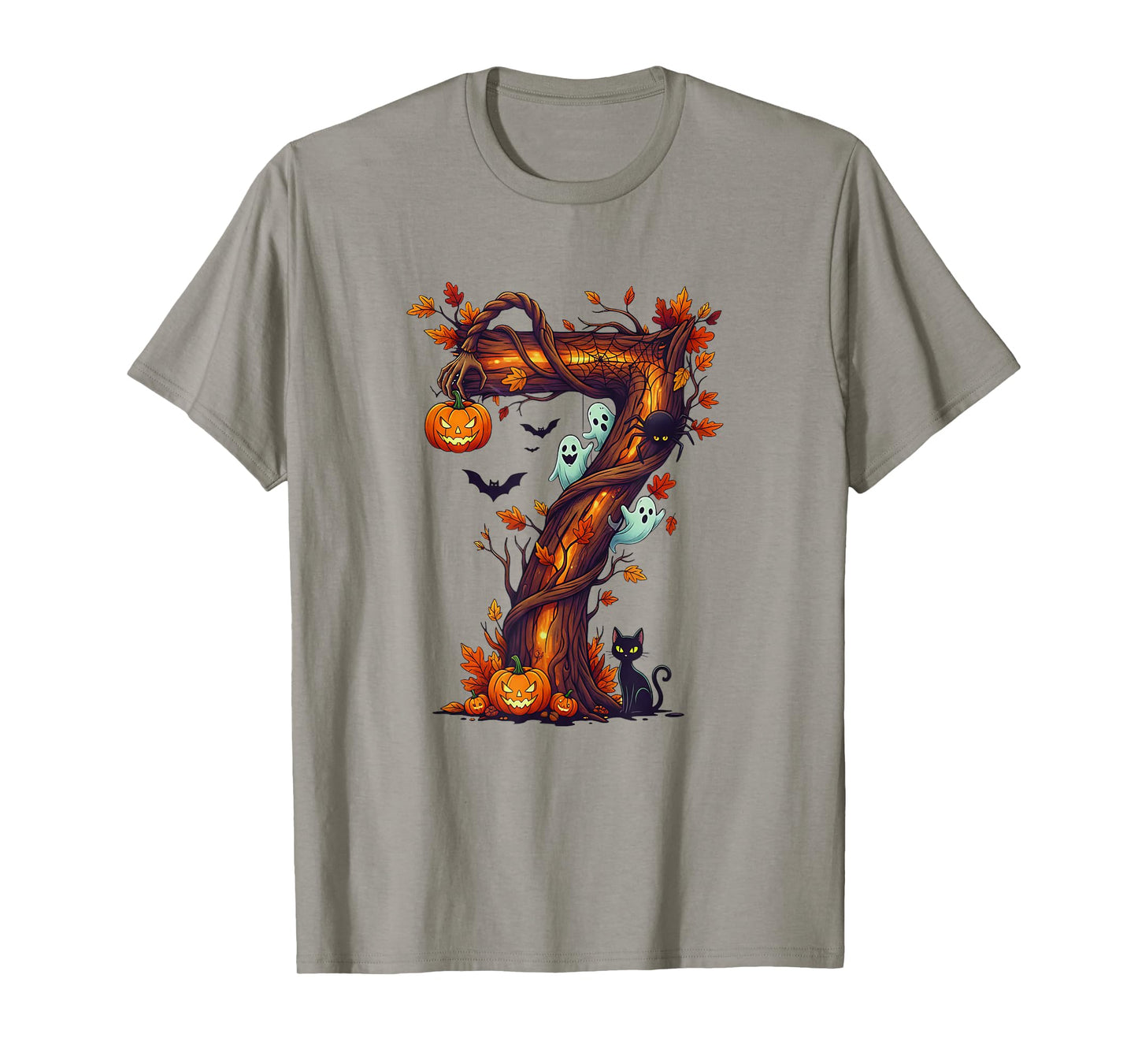 Number 7 67 Meme Halloween Pumpkin Costume Matching Group T-Shirt