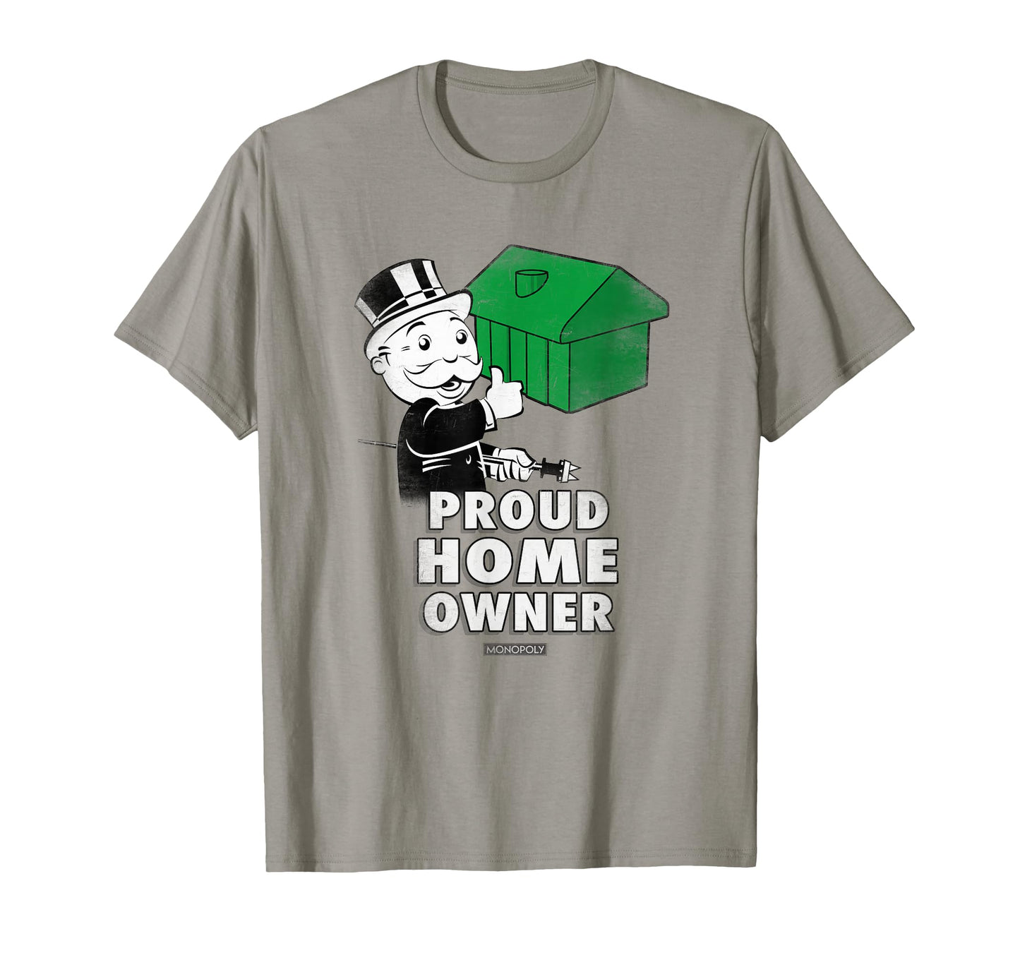 Monopoly Mr. Monopoly Proud Home Owner Vintage House Logo T-Shirt