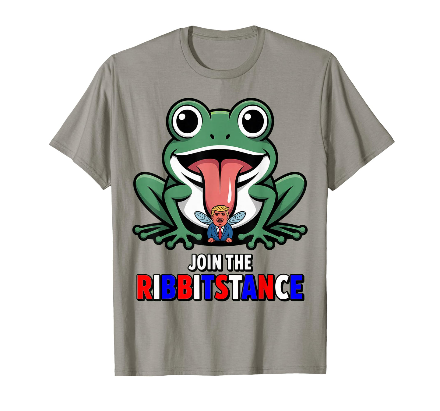 Resistance Frog Funny No Kings Protest Resist Ribbitstance T-Shirt