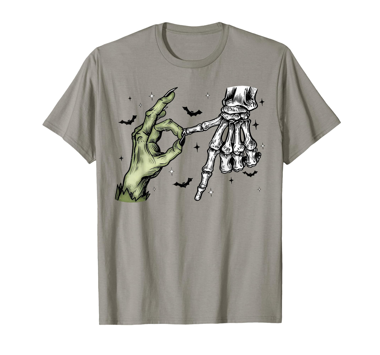 Halloween 6 7 Funny Six Seven Meme Skeleton Hand T-Shirt