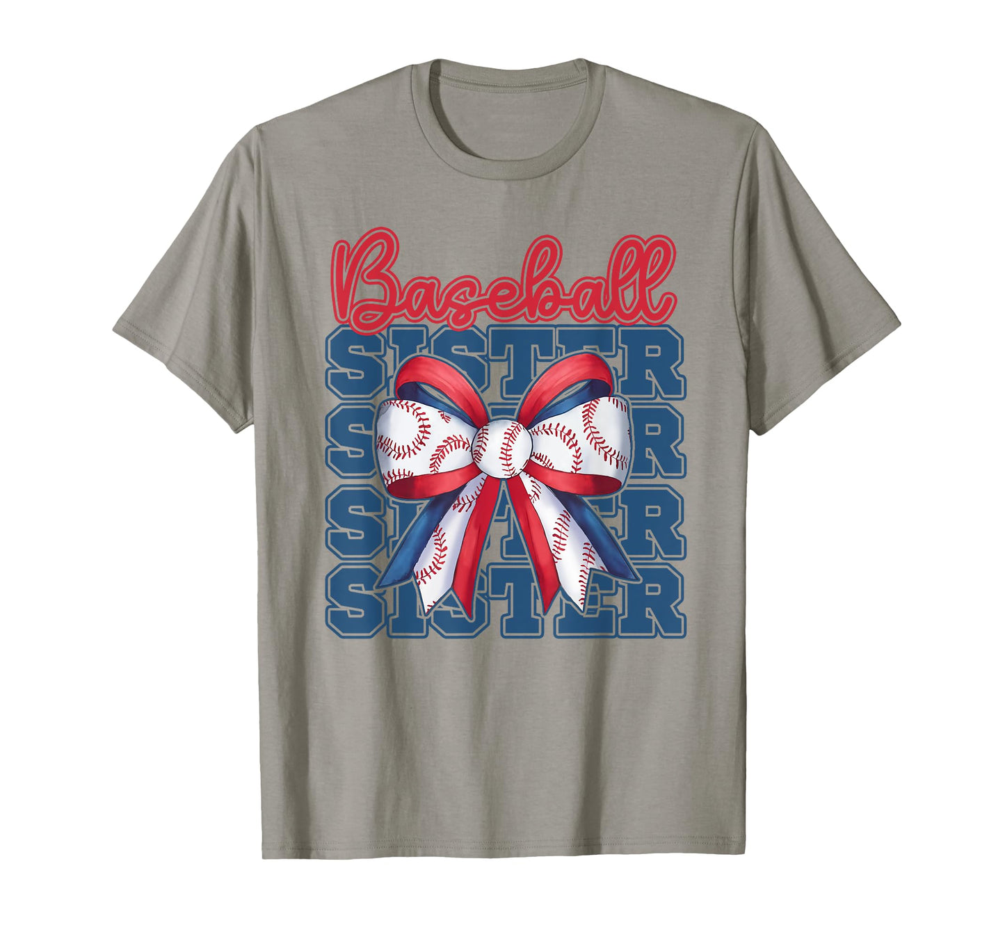 Baseball Sister Coquette Bow Sport Sister Day Game Girls T-Shirt