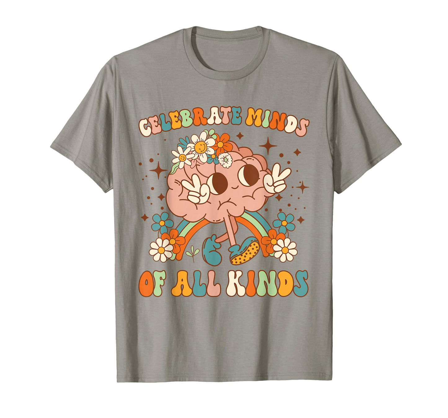 Celebrate Minds Of All Kinds Neurodiversity Mental Health T-Shirt