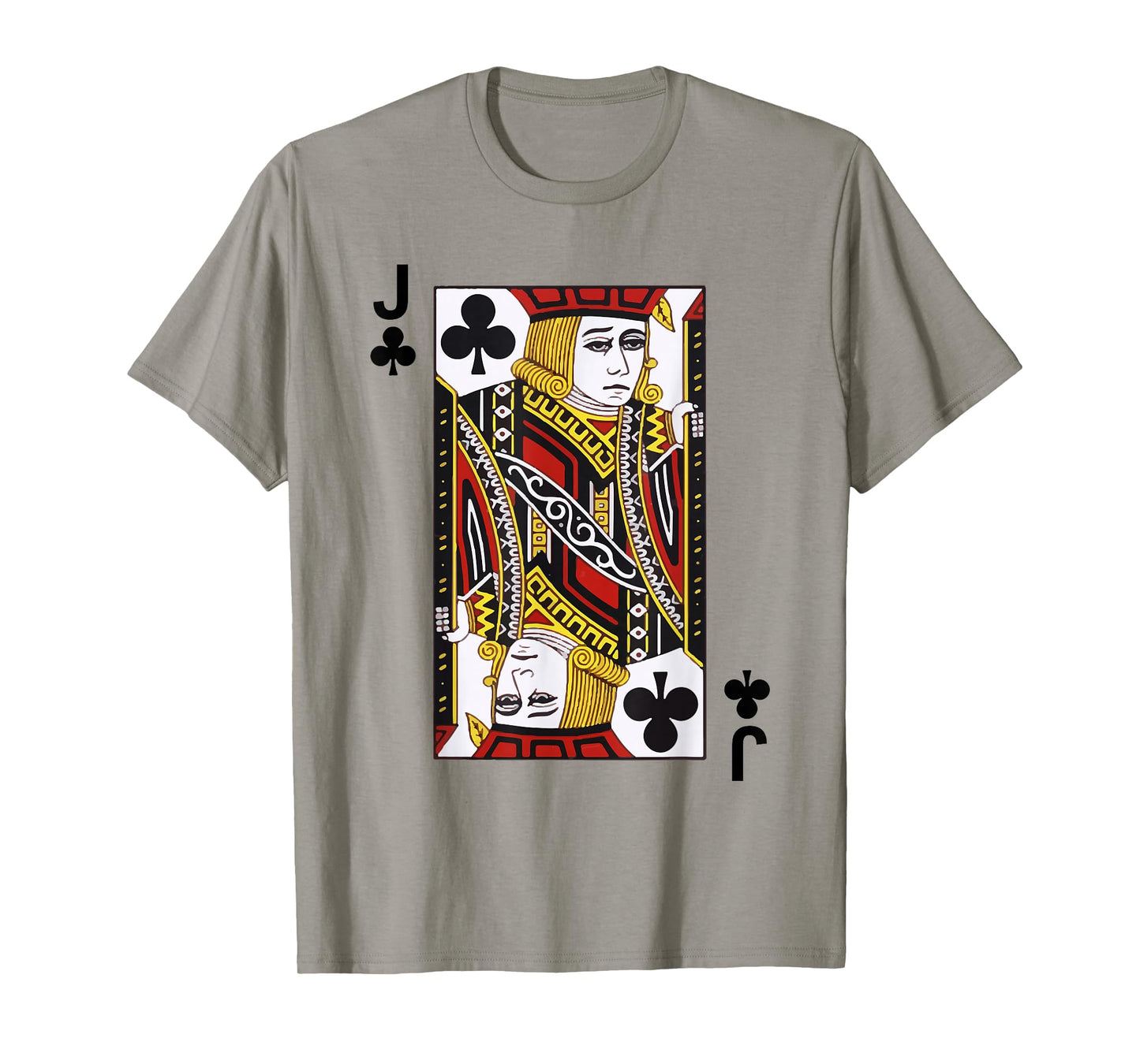 Jack of Clubs Tshirt Blackjack Cards Poker 21 J Tee shirt T-Shirt
