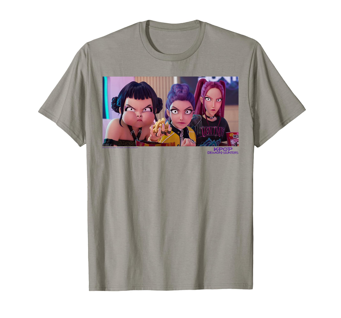 Kpop Demon Hunters Halloween Huntrix Interrupted Snack Time T-Shirt
