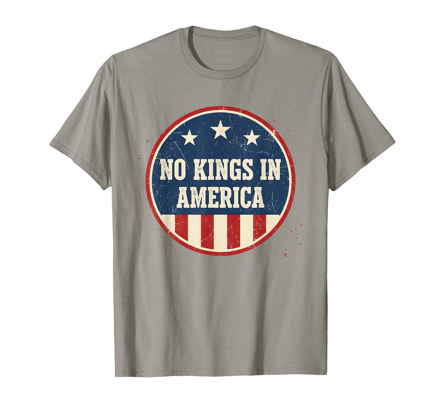 No Kings in America Vintage Patriotic No Kings Democracy T-Shirt