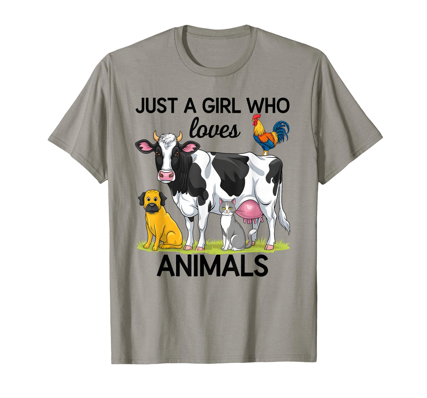 Just a Girl Who Loves Animals for Girls Who Love Animals T-Shirt