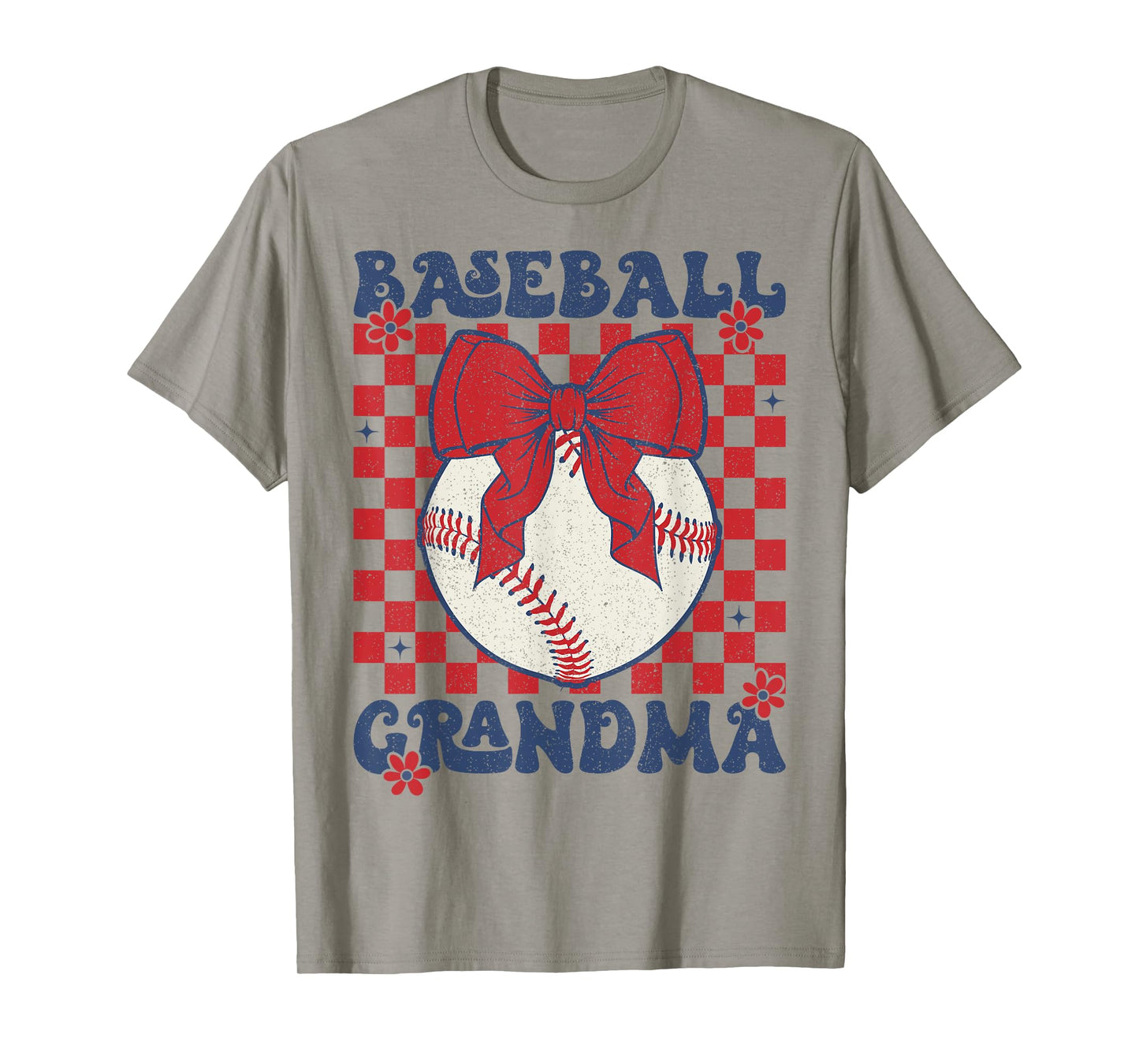 Baseball Grandma Coquette Bow Game Day Grandma T-Shirt