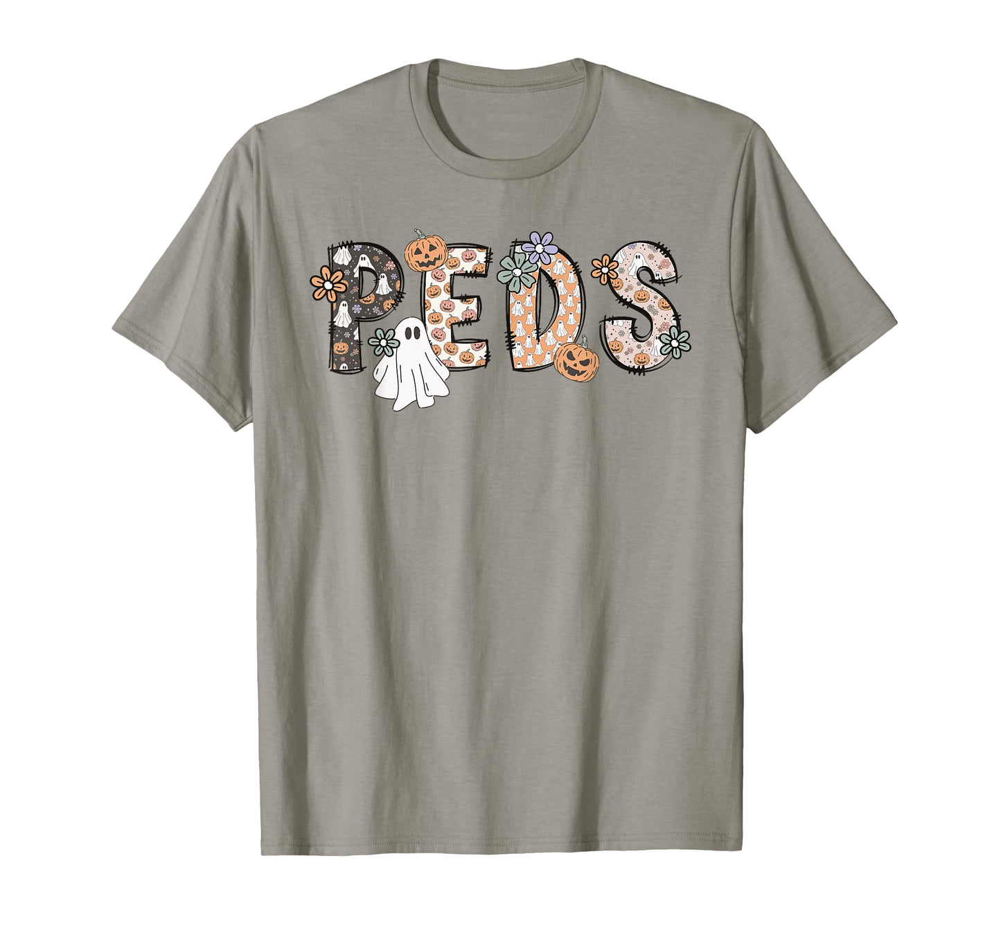 Halloween Nurse Peds Boo Boo Crew Pediatric Nurse Ghost Fall T-Shirt