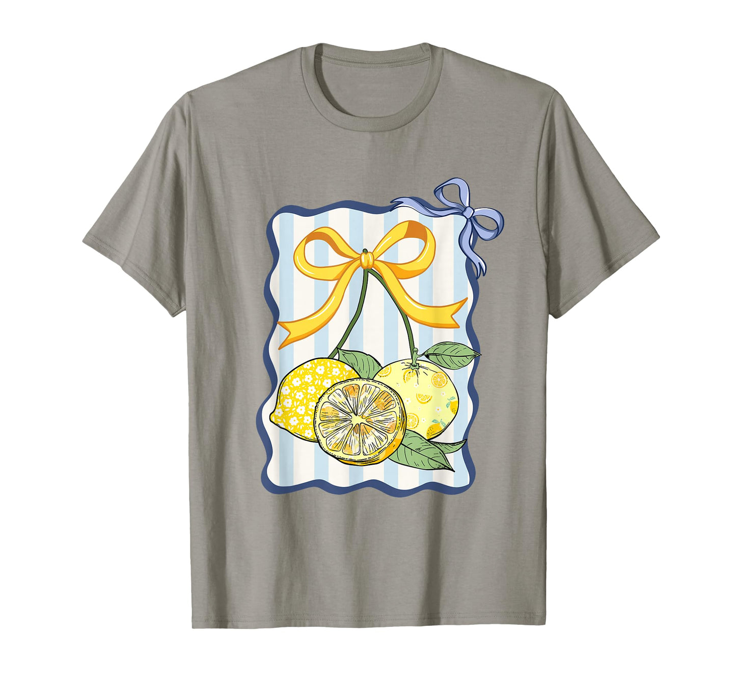 Fancy Lemon Coquette Bow Trendy Lemon Summer Girl Women T-Shirt
