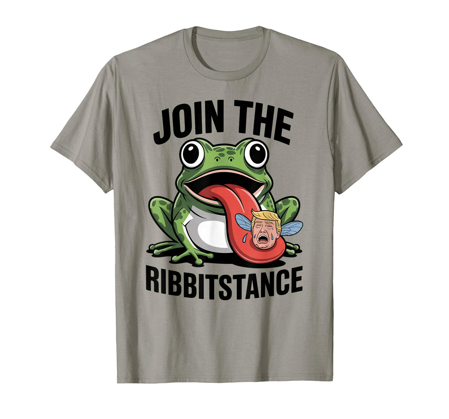 Resistance Frog Funny No Kings Protest Resist Ribbitstance T-Shirt