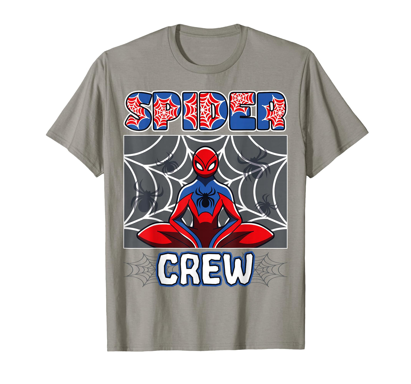 Spider Crew Spider Theme Birthday Party Family Matching T-Shirt