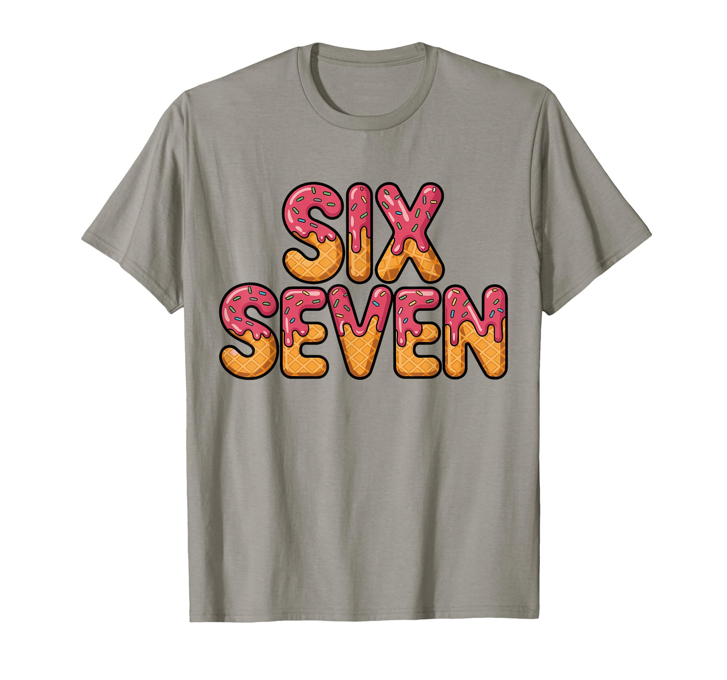 Funny Six Seven Meme 6 7 Shirt Retro T-Shirt