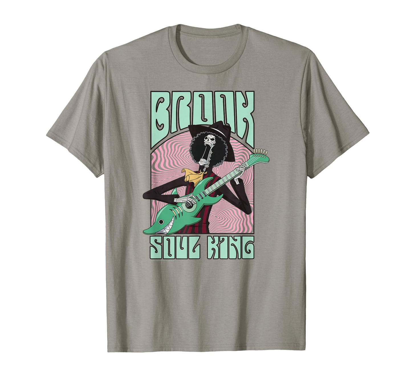 One Piece Anime Soul King Brook Groovy Guitar Concert T-Shirt