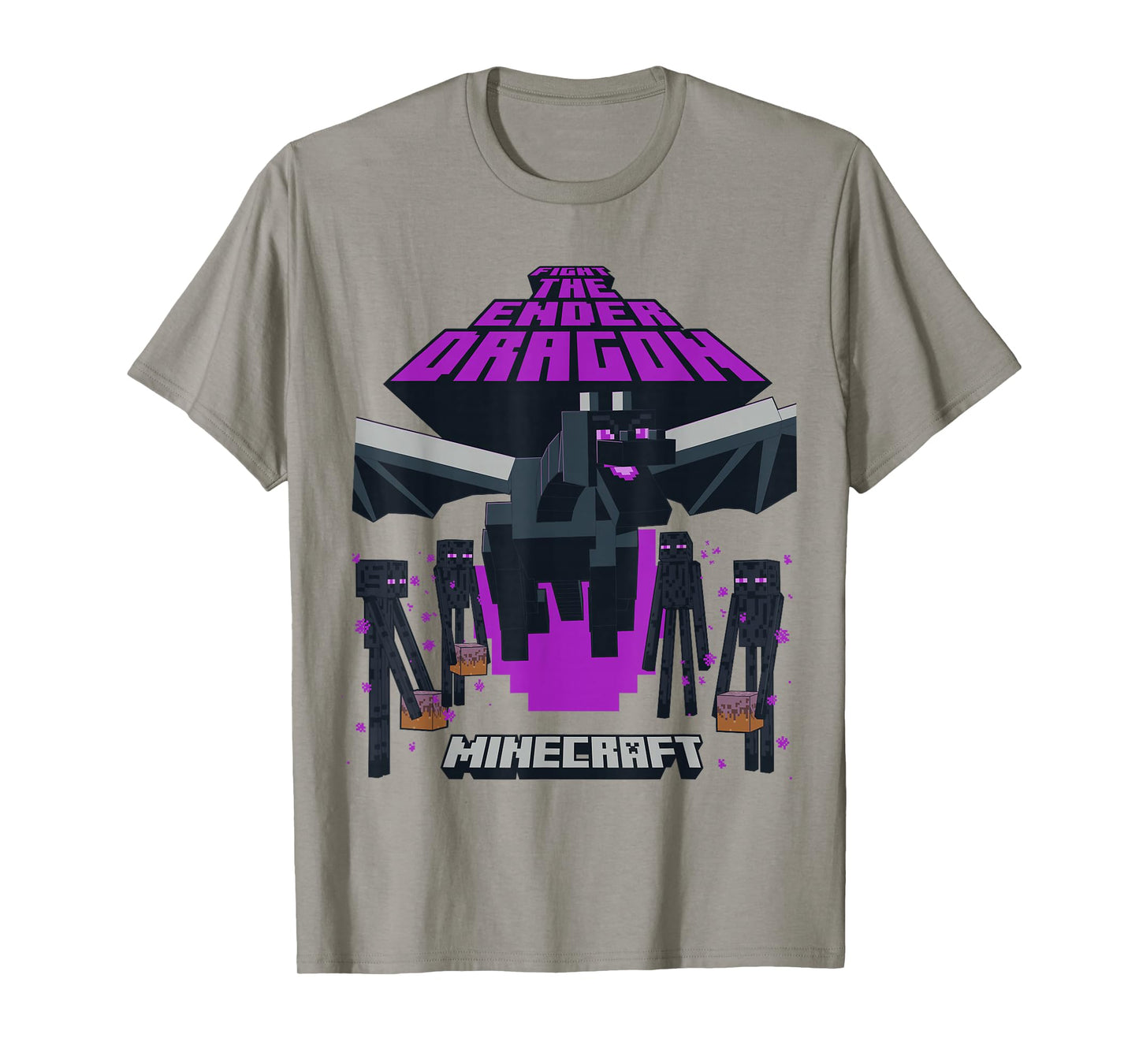 Minecraft Fight The Ender Dragon With Endermen T-Shirt