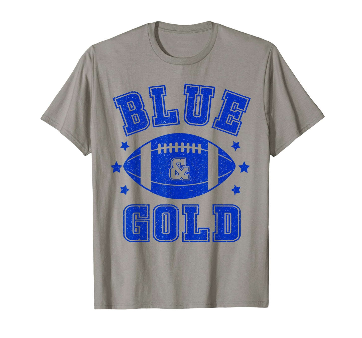 On Gameday Football We Wear Blue And Gold School Spirit T-Shirt