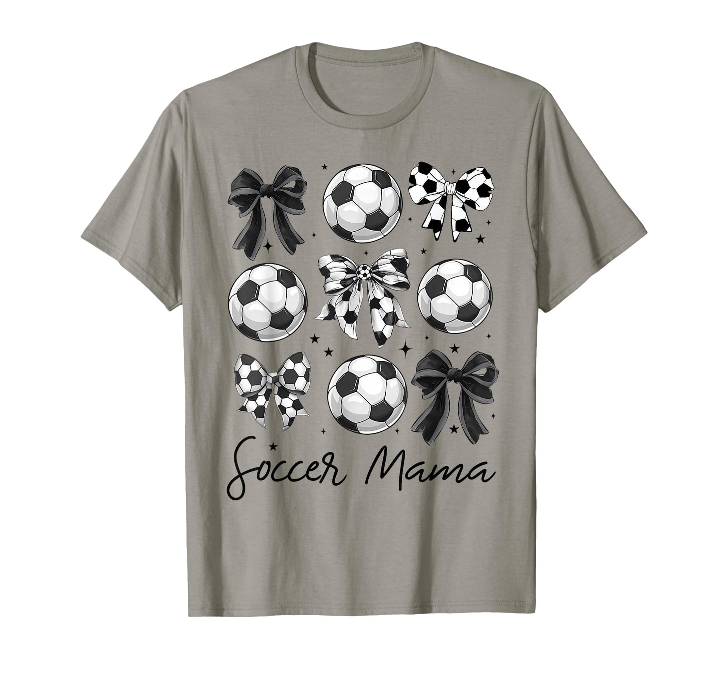 Coquette Soccer Bows Game Day Soccer Mama Mom Cheer Girls T-Shirt