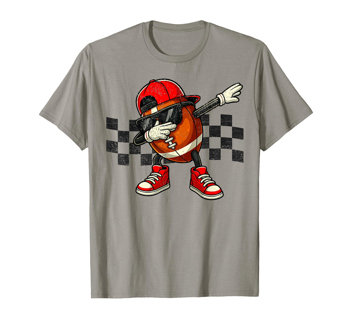 Funny Dabbing Football Vintage Retro Game Day T-Shirt