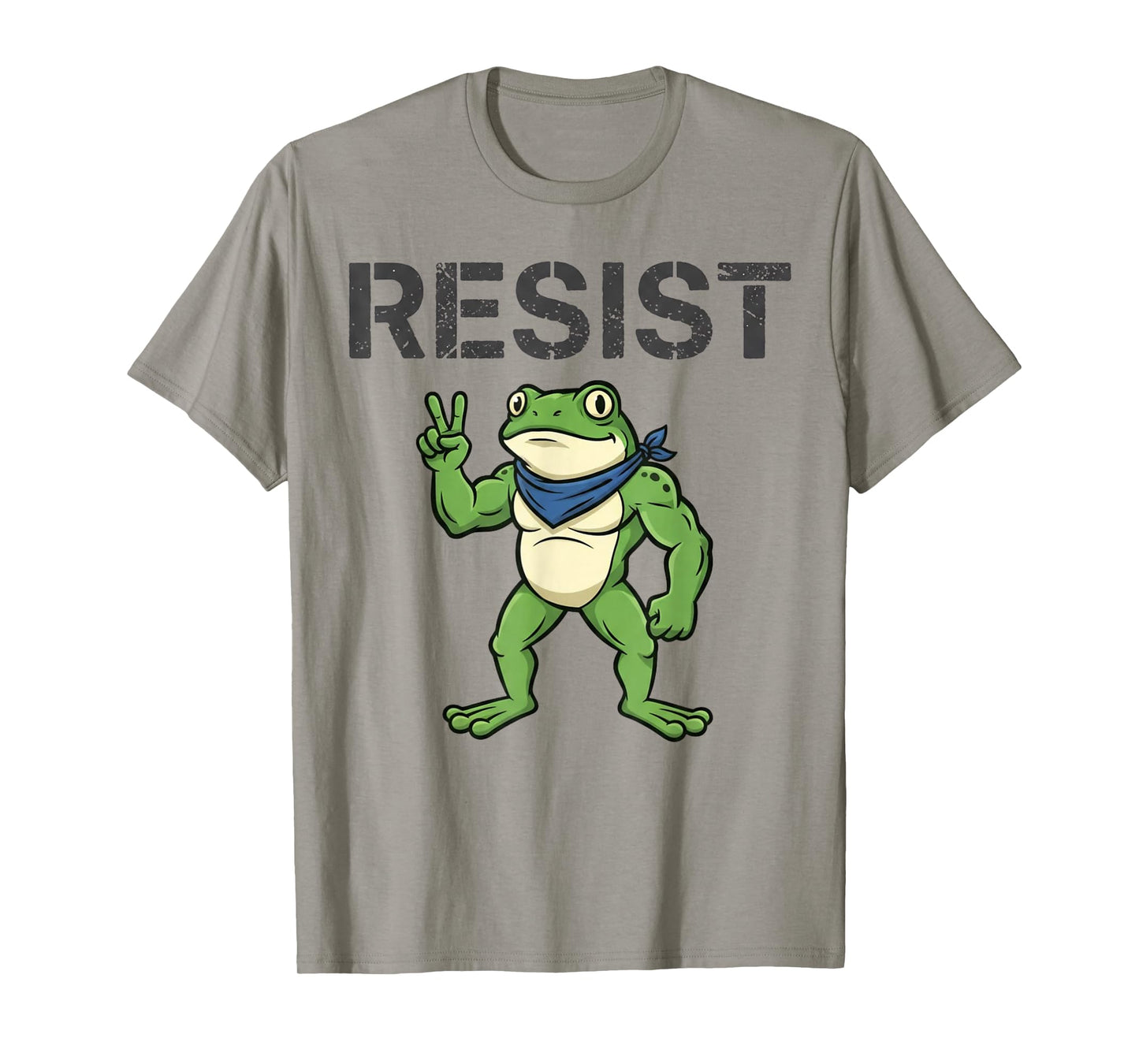 Frogs Resist Cartoon Frog Protest Art Funny Portland T-Shirt