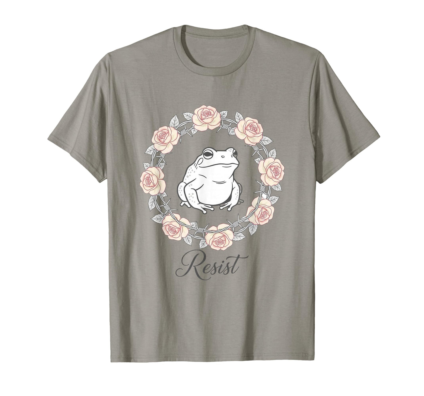 Portland Frog Floral Protest Shirt Funny Portland Frog T-Shirt
