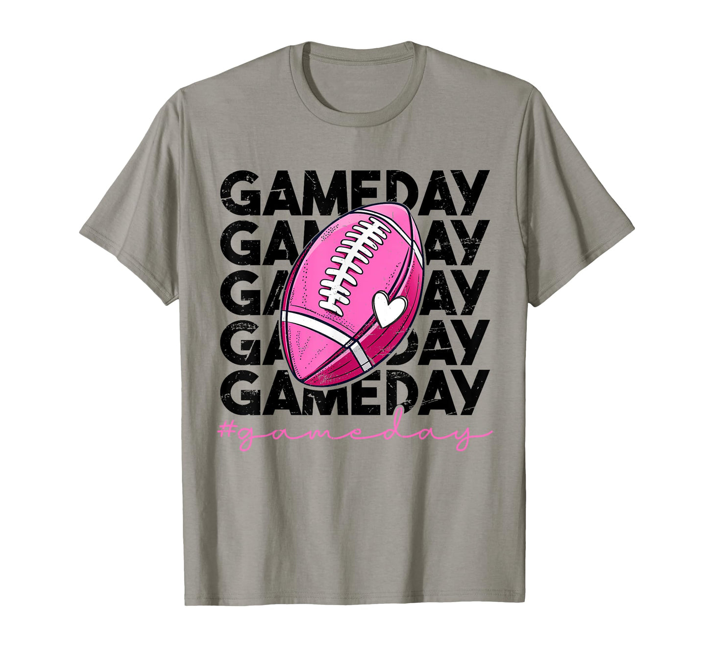 Game Day Football Women Girls American Football Fan T-Shirt