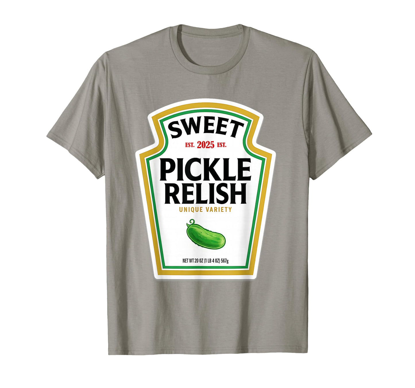 Sweet Green Pickle Relish Funny DIY 2025 Halloween Costume T-Shirt