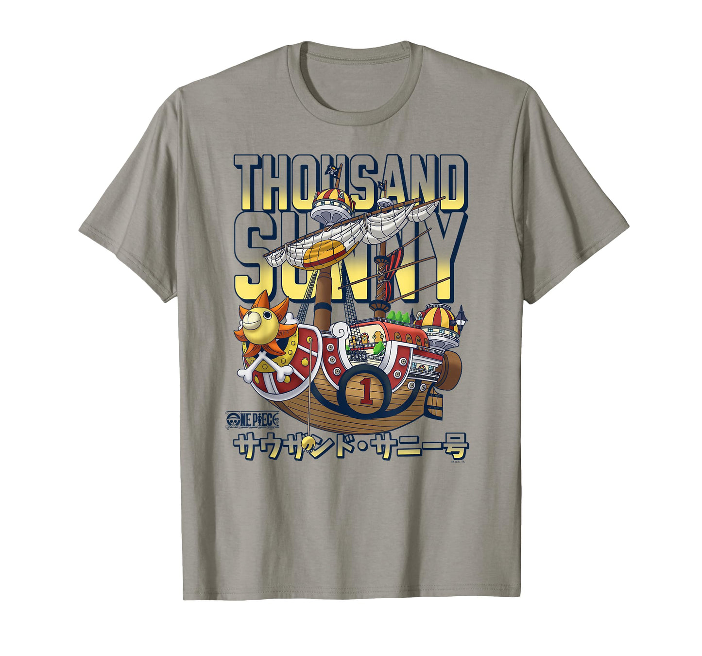 One Piece Anime Thousand Sunny Pirate Ship T-Shirt