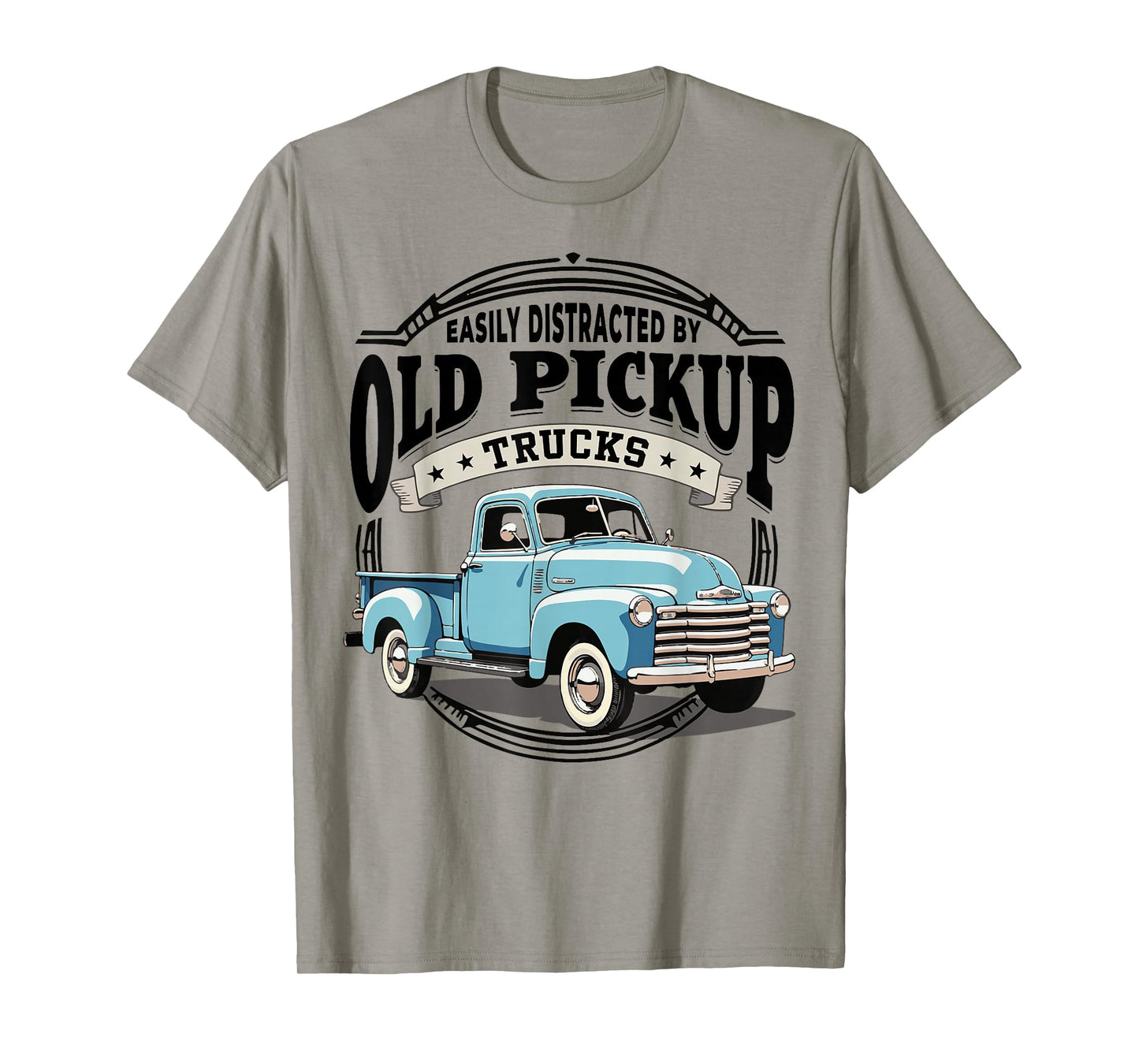 Funny Easily Distracted By Old Pickup Trucks Classic T-Shirt
