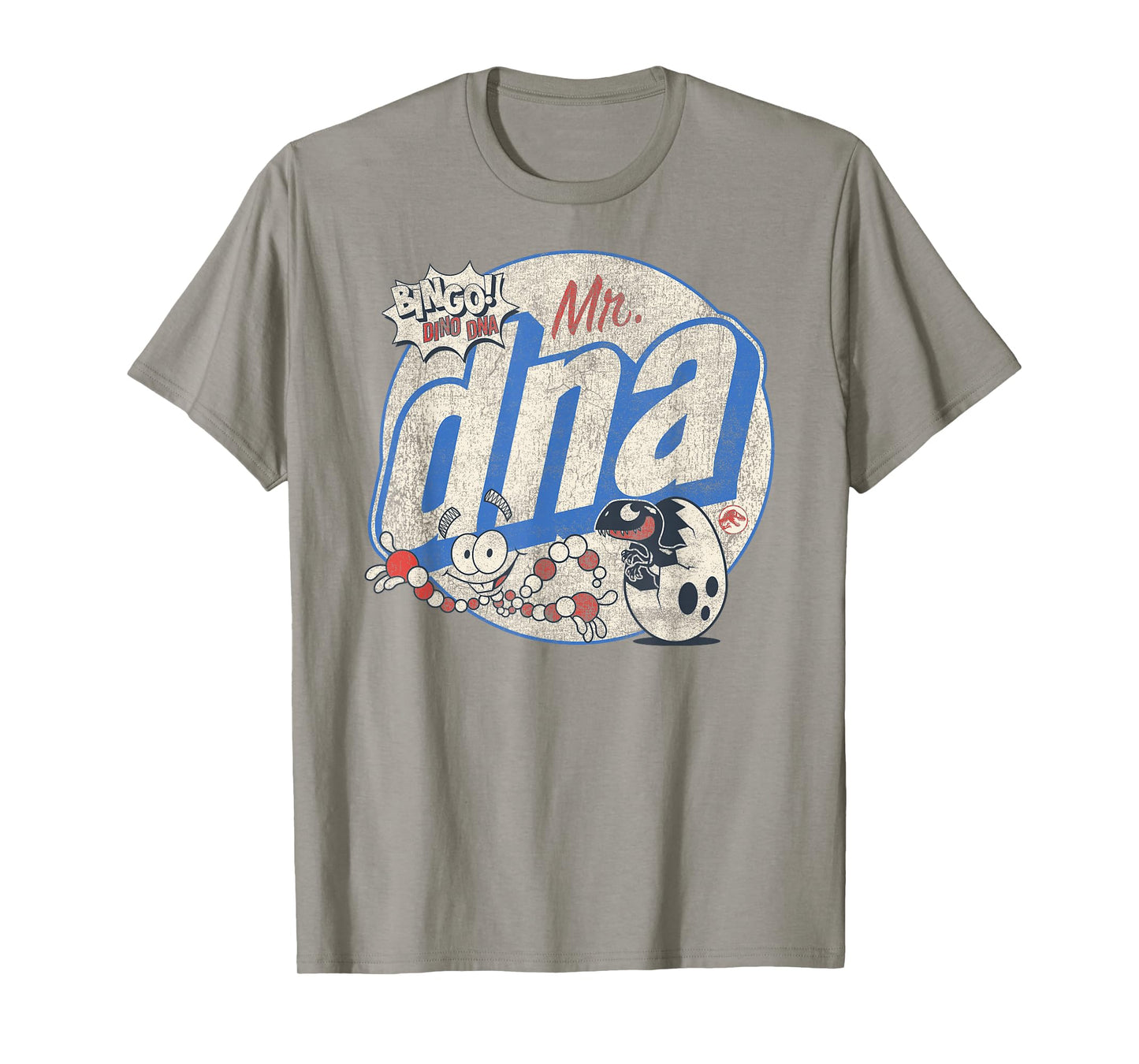 Jurassic World Retro Mr. DNA Bingo Dino Logo T-Shirt