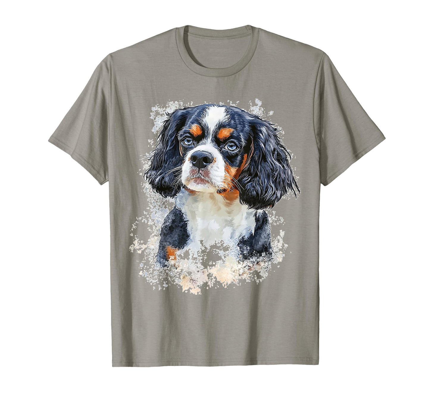 Cavalier King Charles Spaniel Dog Graphic Pet Illustration T-Shirt