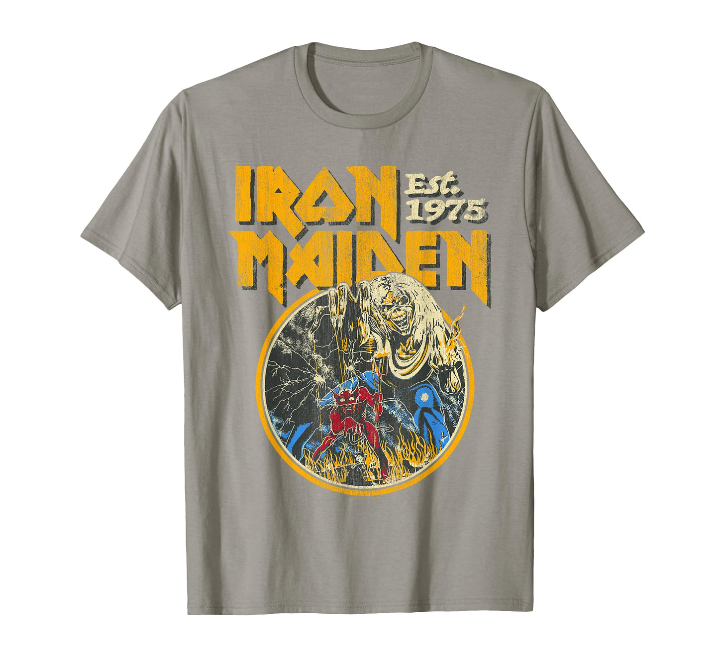 Iron Maiden - Vintage Beast Circle Red T-Shirt