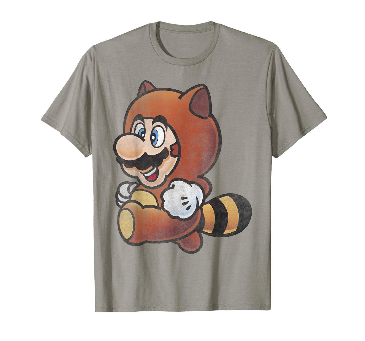 Nintendo Super Mario Tanooki Suit Vintage Graphic T-Shirt