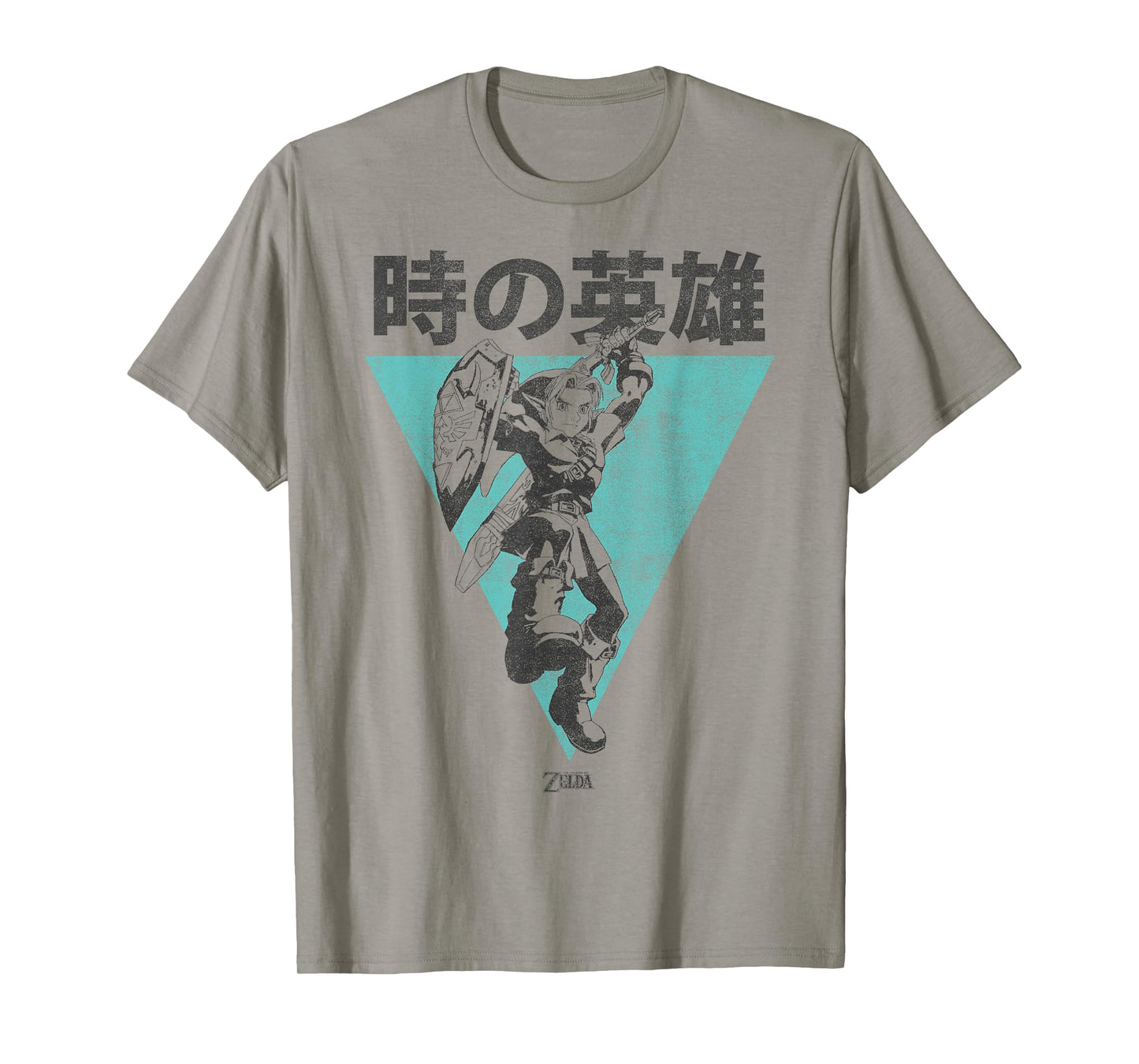 Nintendo Legend Of Zelda Link Kanji Triangle Poster T-Shirt