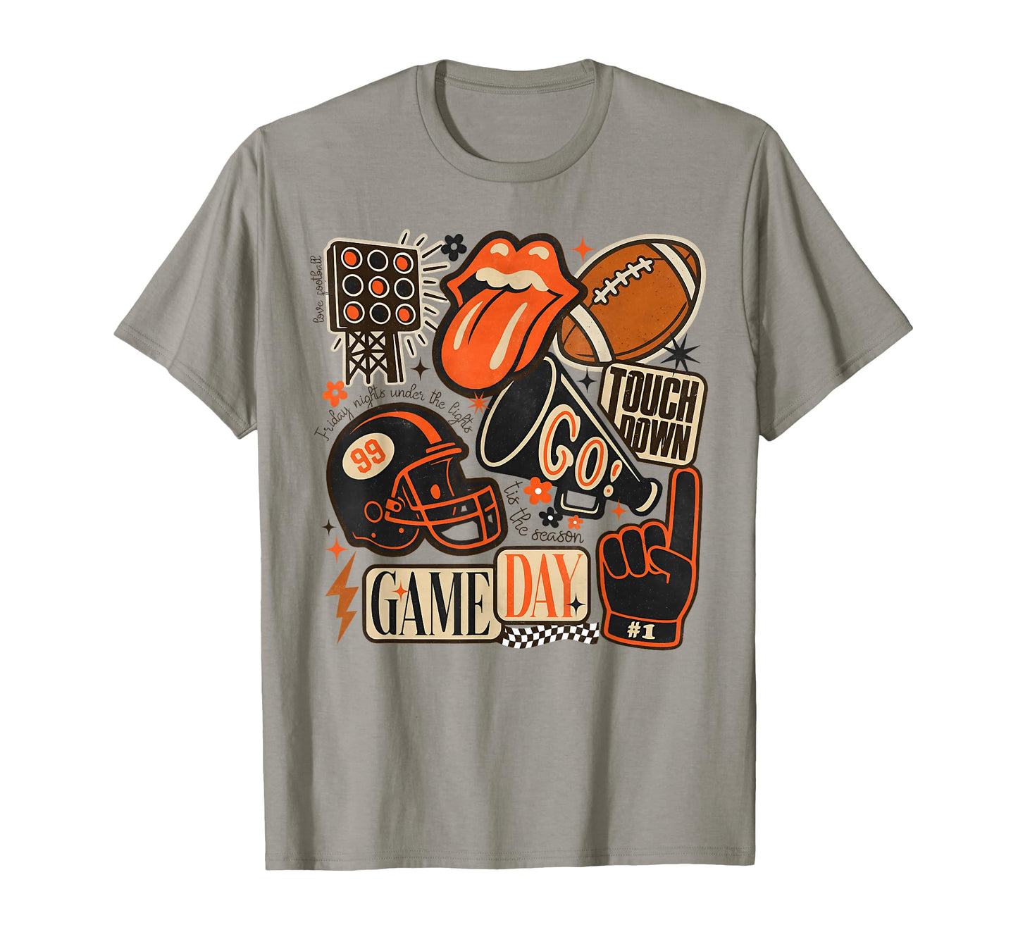 Touchdown Helmet American Football Game Day Thanksgiving T-Shirt