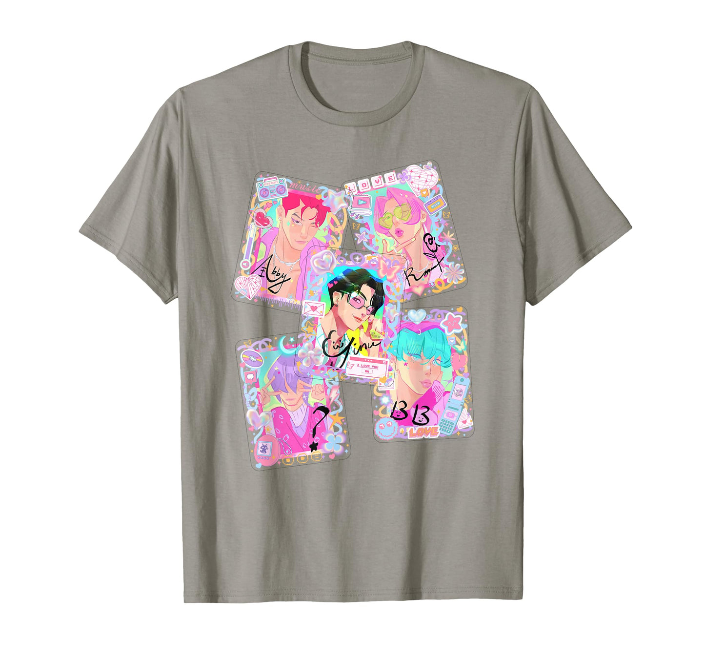 Kpop Demon Hunters Halloween Saja Boys Deco Photocards T-Shirt