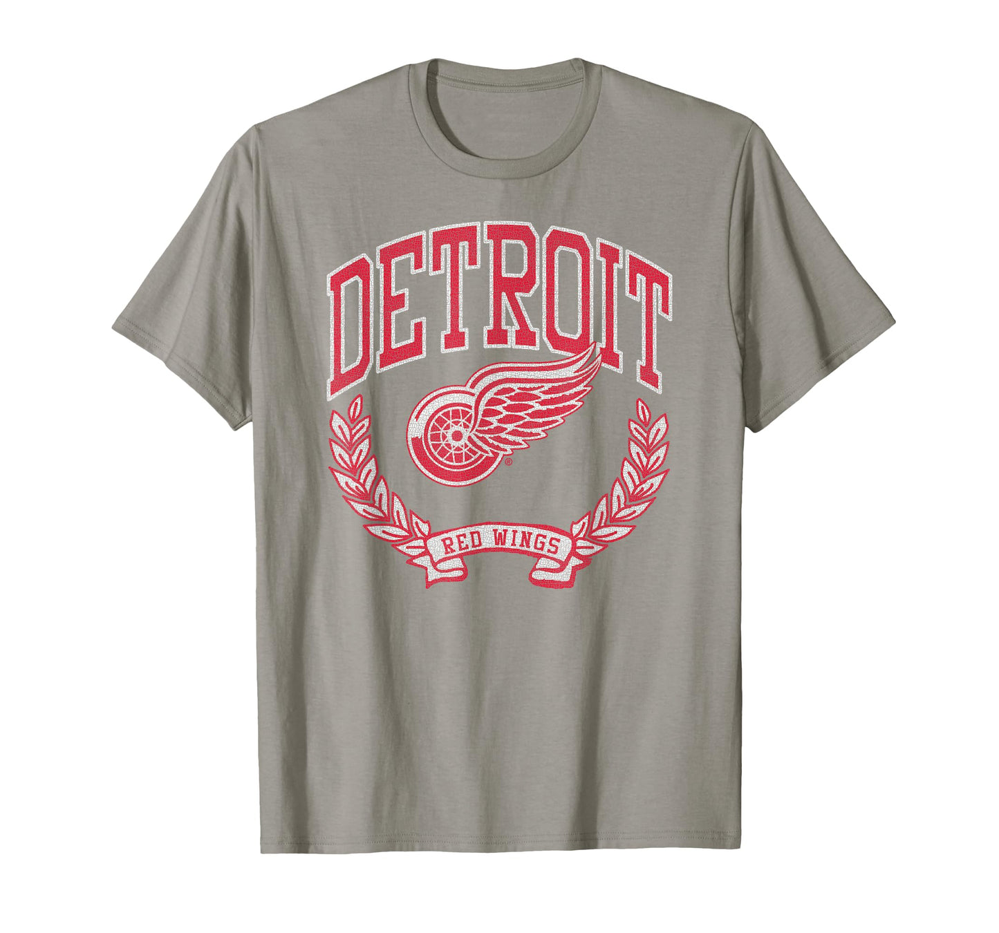 Detroit Red Wings Vintage Victory Gray Officially Licensed T-Shirt